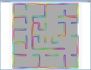 Linked outline generation with marching squares