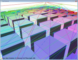 View frustum culling 